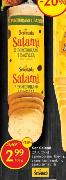 Delikatesy Centrum Serenada Ser 100g oferta