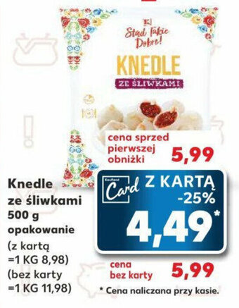Knedle ze śliwkami 500 g