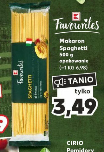 Kaufland Makaron Spaghetti 500 g oferta