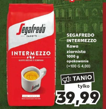 Kaufland SEGAFREDO INTERMEZZO Kawa ziarnista 1000 g oferta