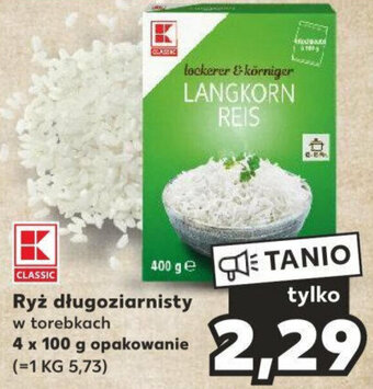 Kaufland Ryż długoziarnisty 4 x 100 g oferta