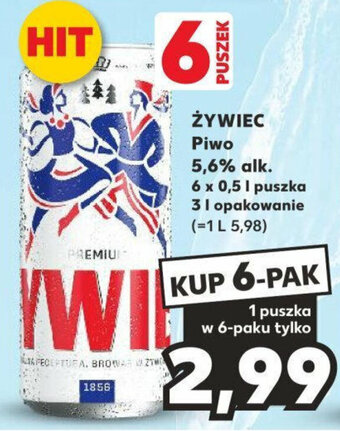 Kaufland ŻYWIEC Piwo 5,6% alk. 0,5 l oferta