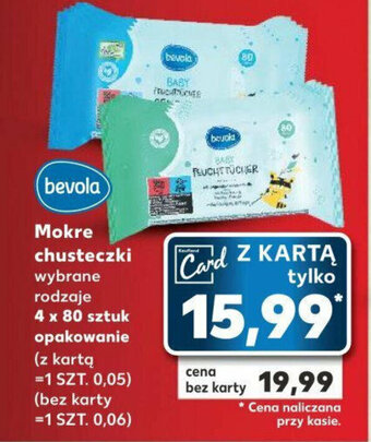 Kaufland Mokre chusteczki 4 x 80 szt. oferta