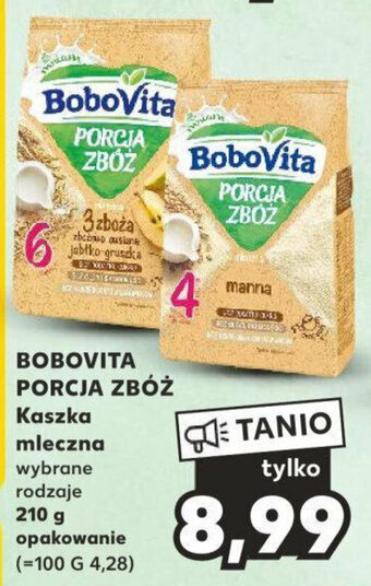 Kaufland BOBOVITA PORCJA ZBÓŻ Kaszka mleczna 210 g oferta