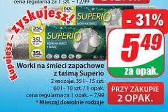 Dino Worki na smieci 60 l oferta
