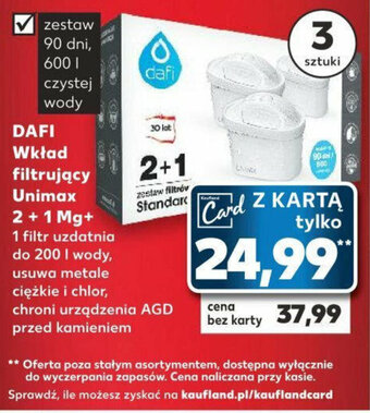 Kaufland DAFI Wkład filtrujący Unimax 2+1 oferta