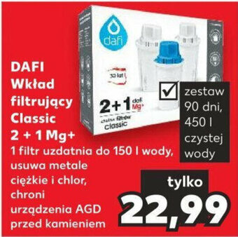 Kaufland DAFI Wkład filtrujący Classic 2 + 1 Mg+ oferta