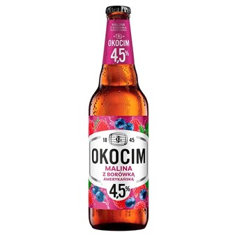 Dino Okocim piwo jasne malina z borówką amerykańską 500 ml oferta