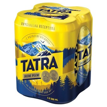 Hitpol Tatra piwo jasne pełne 4 x 500 ml oferta
