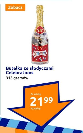 Action Butelka ze słodyczami Celebrations 312g oferta