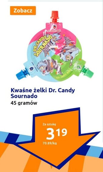 Action Kwaśne żelki Dr. Candy Sournado 45g oferta