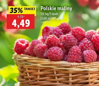 Lidl Polskie maliny 125g oferta