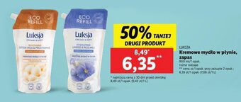 Lidl LUKSJA Kremowe mydło w płynie zapas 900 ml oferta