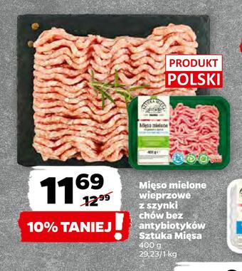 Netto Mięso mielone wieprzowe z szynki chów bez antybiotyków sztuka mięsa oferta
