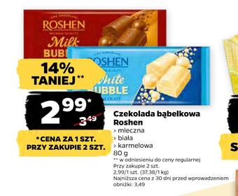 Netto Czekolada bąbelkowa roshen oferta