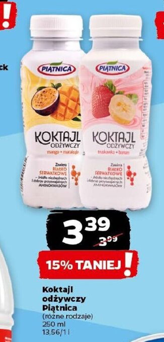 Netto Koktajl odżywczy Piątnica 250 ml oferta