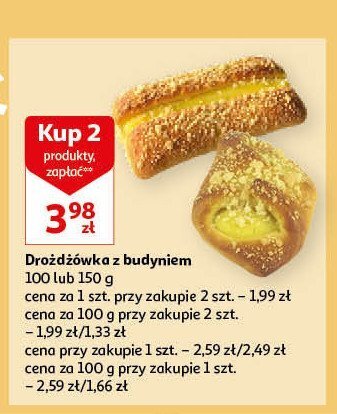 Auchan Droźdżówka z budyniem oferta