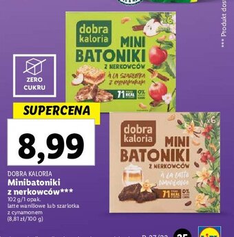 Lidl Mini batoniki z nerkowców a'la szarlotka oferta