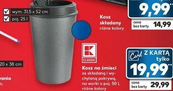 Kaufland Kosz na śmieci 25 l oferta