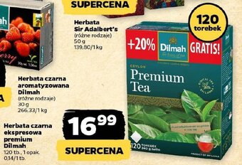 Netto Herbata czarna ekspresowa premium Dilmah 120 tb. oferta