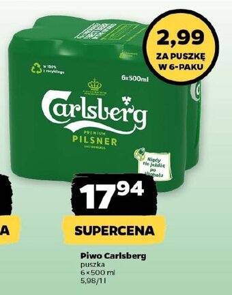Netto Piwo Carlsberg 6 x 500 ml oferta
