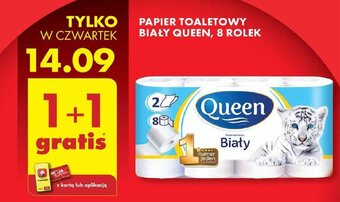 Biedronka PAPIER TOALETOWY BIAŁY QUEEN, 8 ROLEK oferta