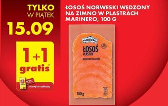 Biedronka ŁOSOŚ NORWESKI WĘDZONY NA ZIMNO W PLASTRACH MARINERO, 100 G oferta