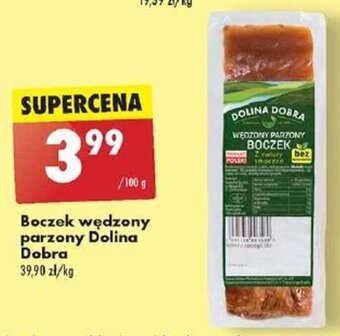 Biedronka Boczek wędzony parzony Dolina Dobra 100 g oferta