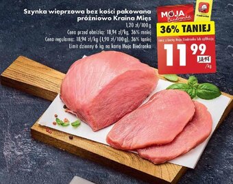 Biedronka Szynka wieprzowa bez kości pakowana 1 kg oferta