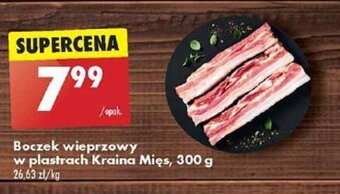 Biedronka Boczek wieprzowy w plastrach Kraina Mięs, 300 g oferta