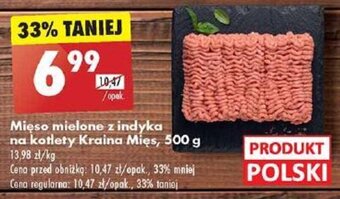 Biedronka Mięso mielone z indyka na kotlety Kraina Mięs, 500 g oferta