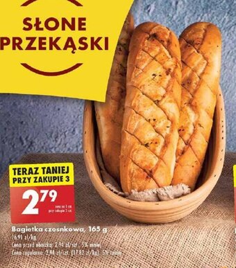 Biedronka Bagietka czosnkowa, 165 g oferta