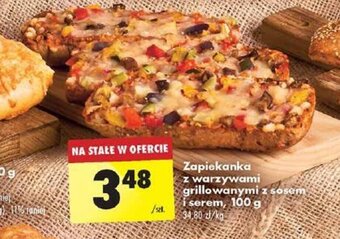 Biedronka Zapiekanka z warzywami grillowanymi z sosem i serem, 100 g oferta