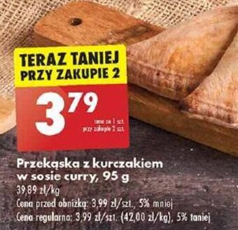 Biedronka Przekąska z kurczakiem w sosie curry, 95 g oferta