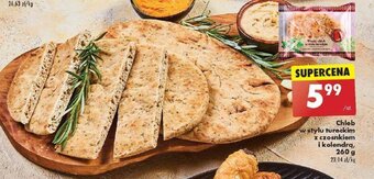 Biedronka Chleb w stylu tureckim z czosnkiem i kolendrą, 260 g oferta