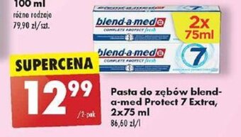 Biedronka Pasta do zębów blend-a-med Protect 7 Extra, 2x75 ml oferta