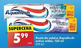 Biedronka Pasta do zębów Aquafresh active white, 125 ml oferta