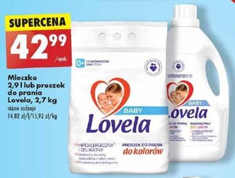 Biedronka Mleczko 2,9 l lub proszek do prania Lovela, 2,7 kg oferta