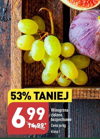 ALDI Winogrona zielone bezpestkowe 1kg oferta