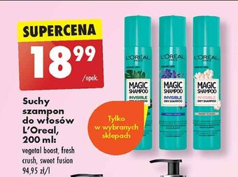 Biedronka Suchy szampon rose tonic oferta