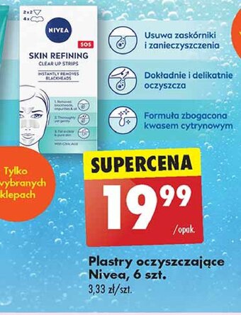 Biedronka Plastry oczyszczające przeciw zaskórnikom oferta