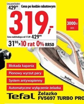 Media Expert Żelazko tefal oferta