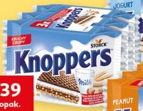 Auchan Knoppers wafelek mleczno-orzechowy 75 g (3 x 25 g) oferta
