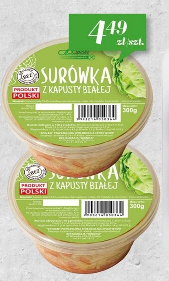 Społem Surówka społem oferta