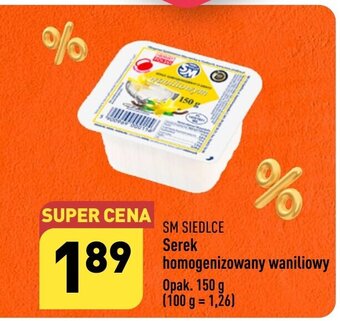 ALDI SM SIEDLCE Serek homogenizowany waniliowy 150g oferta