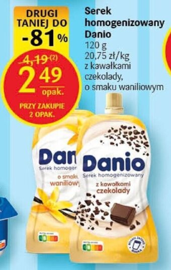 Delikatesy Centrum Serek homogenizowany Danio 120 g oferta
