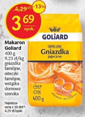 Delikatesy Centrum Makaron Goliard 400g oferta