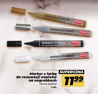 Polomarket Marker z farbą do renowacji napisów na nagrobkach srebrny oferta