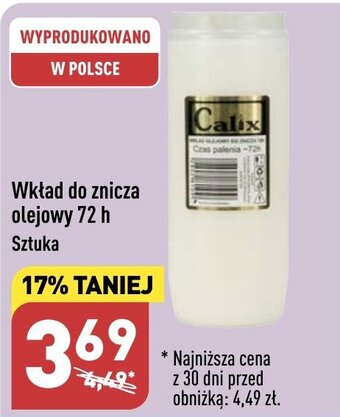 ALDI Wkład do znicza olejowy 72 h oferta