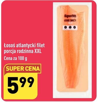ALDI Łosoś atlantycki filet porcja rodzinna XXL 100 g oferta